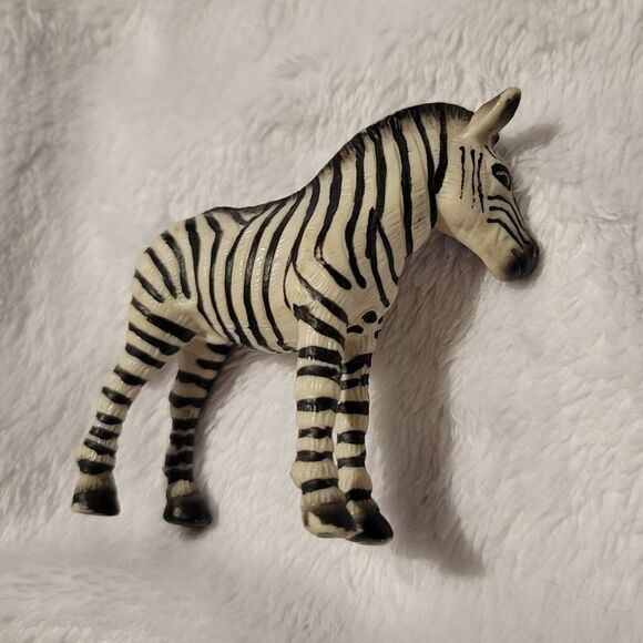 Vintage Schleich Zebra Male Adult Wildlife Animal Figure 1998 Retired 14148 - Picture 3 of 5